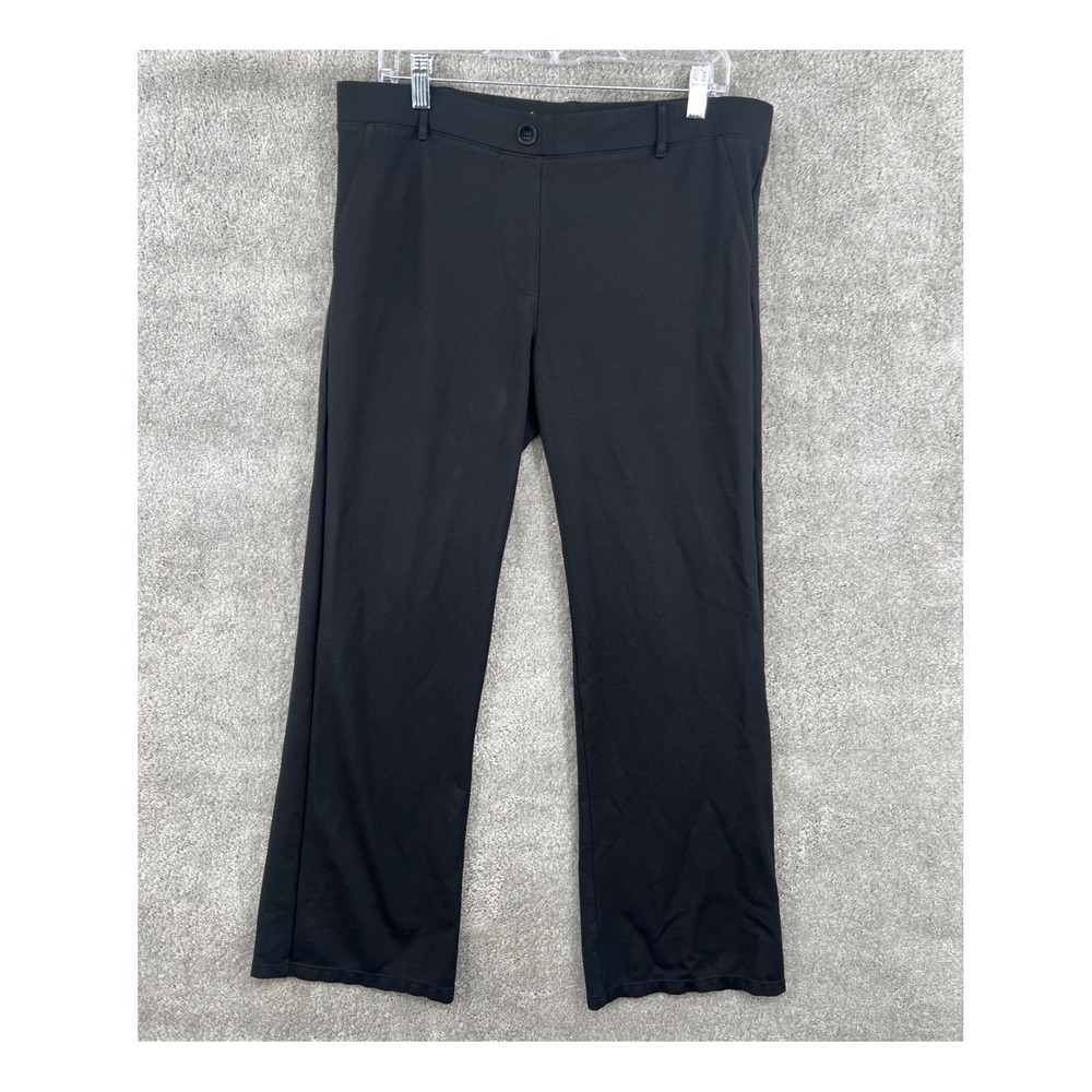 Betabrand Dress Pant Yoga Pants XL Black Pull On Straight Leg Workwear 34x30 - Picture 1 of 6